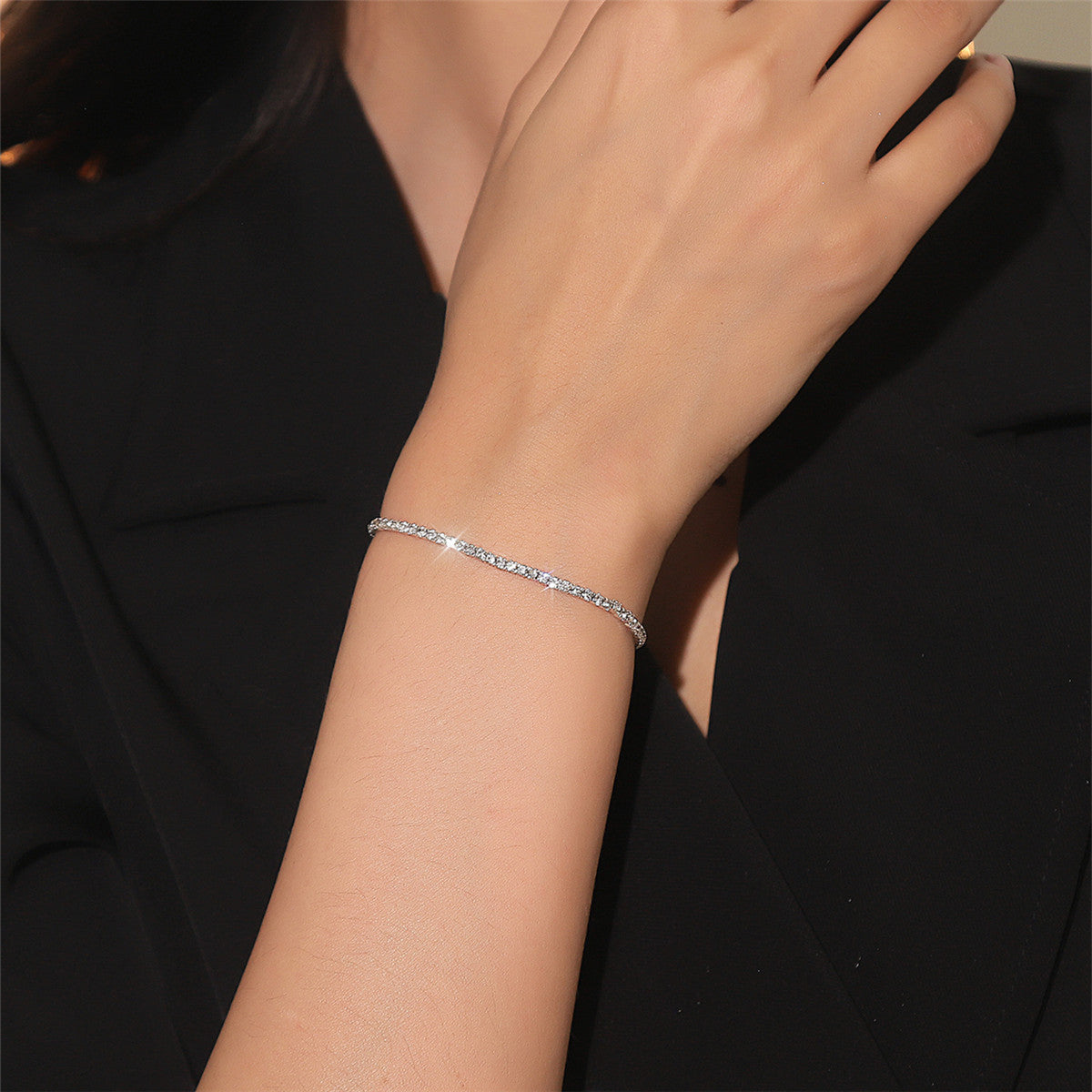 Women's Temperament Super Shiny Full Diamond Fine Fashion Bracelets