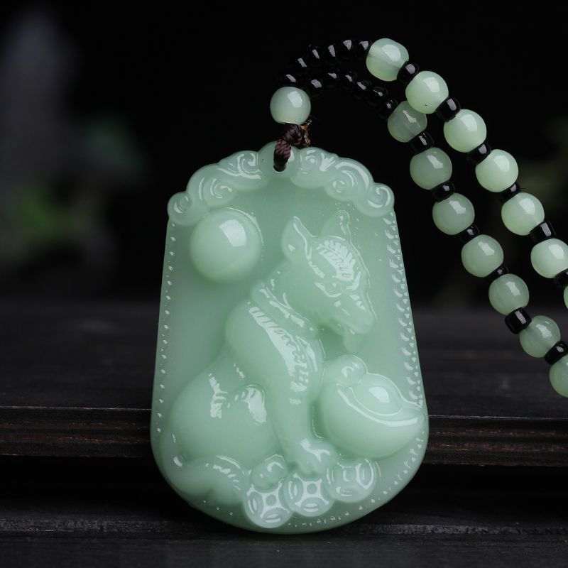 Jade Bamboo Graceful Fashionable Personalized Clothing Necklaces