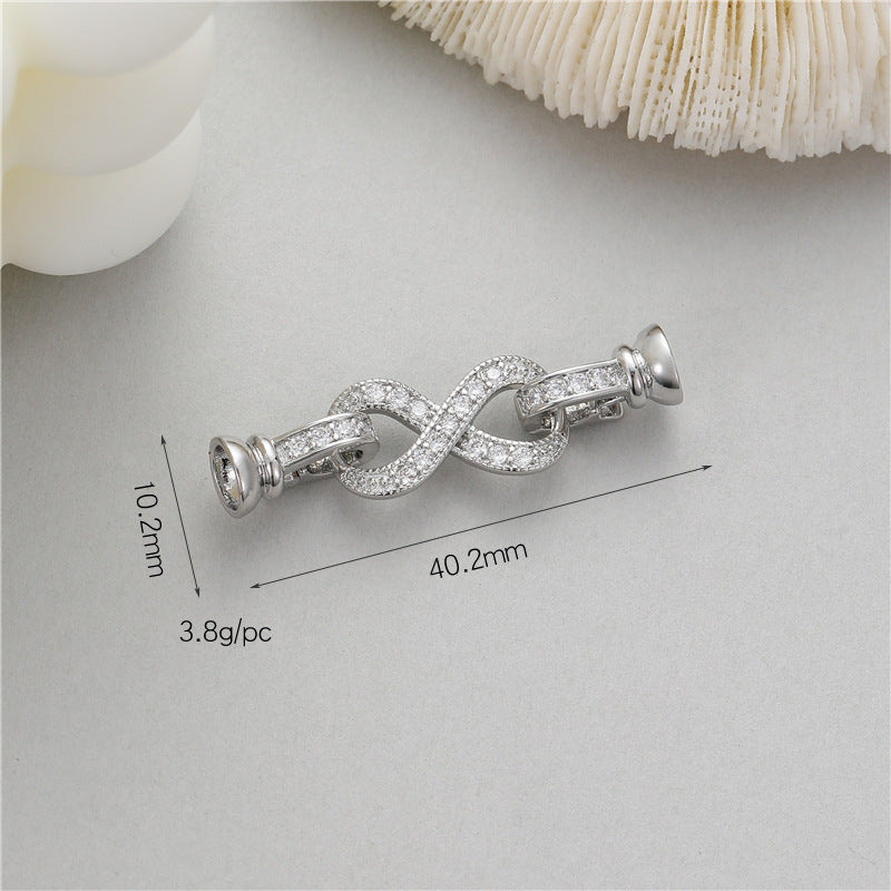 Glamorous Elegant Pearl Buckle Connection Closing Jewelry Accessories