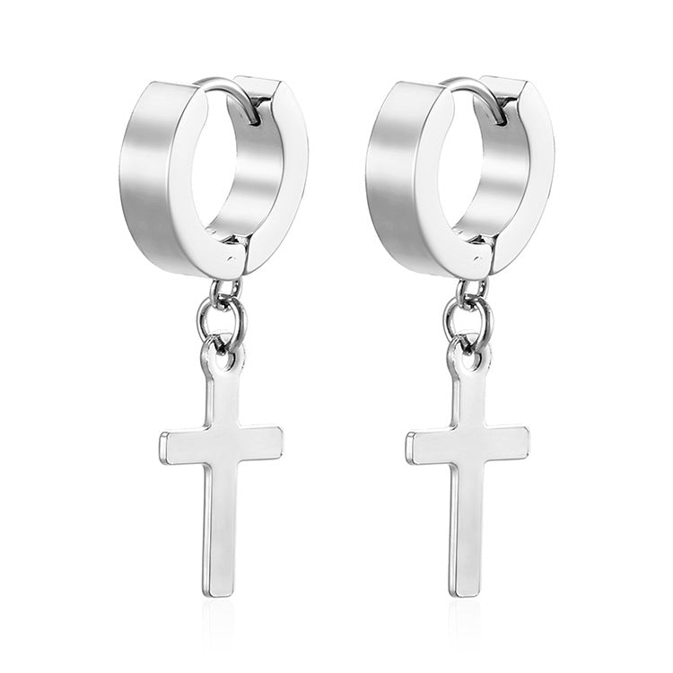 Women's Fashion Trend Stainless Steel Love Ear Earrings