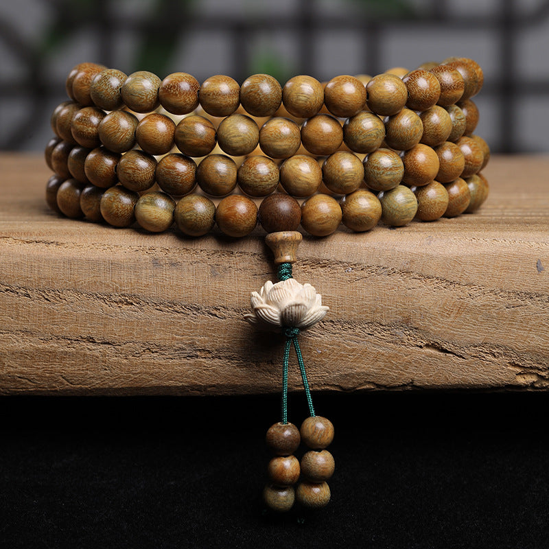 Women's & Men's Pieces Boxwood Lotus Models Buddha Beaded Bracelet