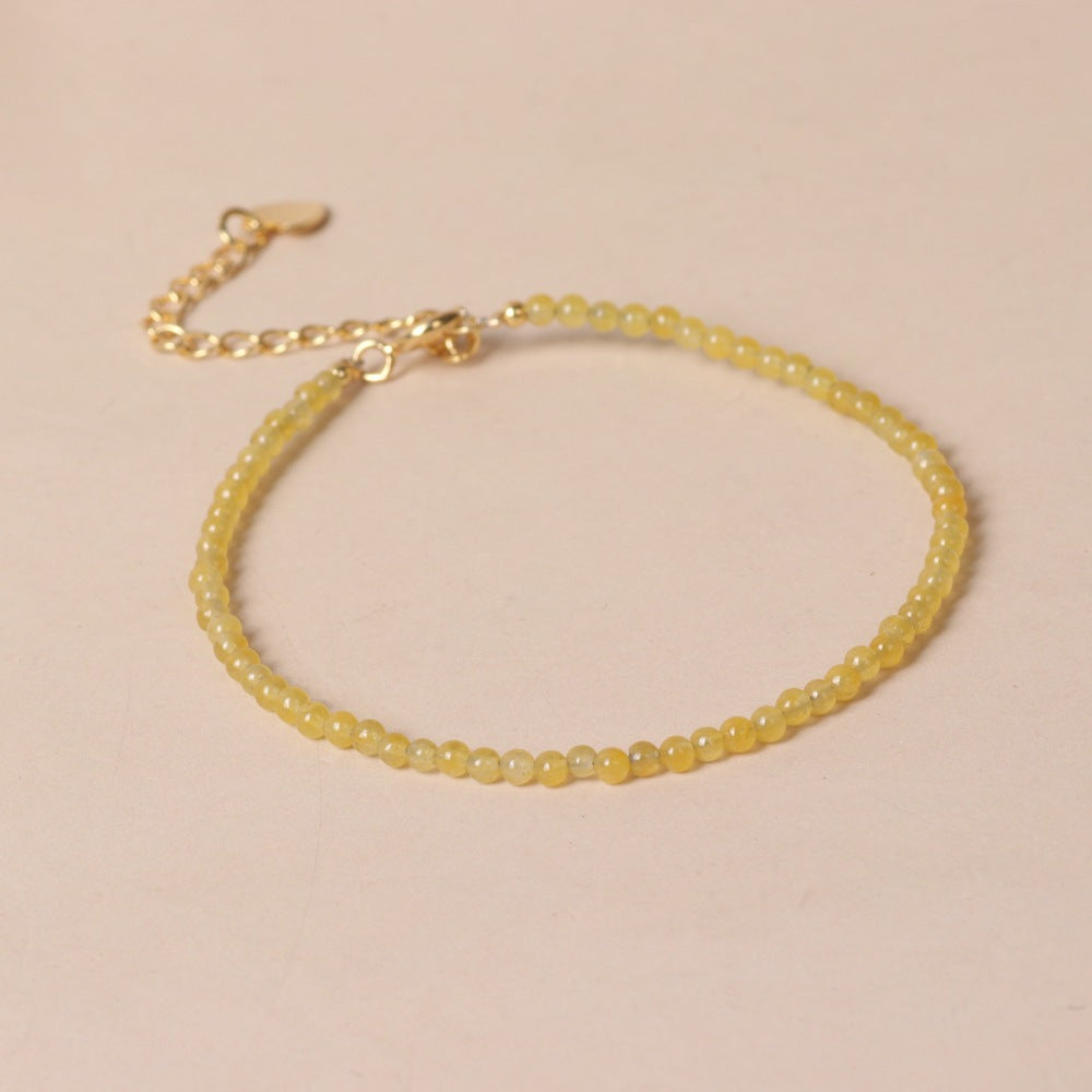 Fine Natural Stone Surface Cutting Beads Bracelets