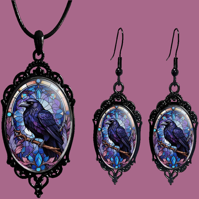 Fashion Elegant Glass Suite Romantic Gift Jewelry Set
