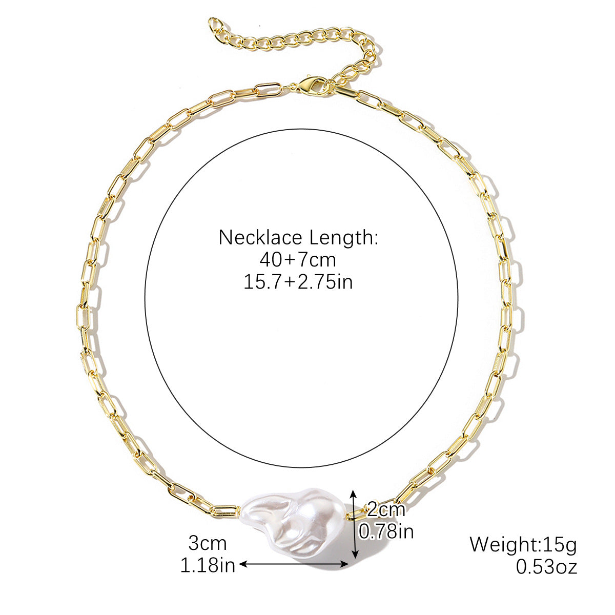 Women's Baroque Pearl Affordable Luxury Fashion High Necklace