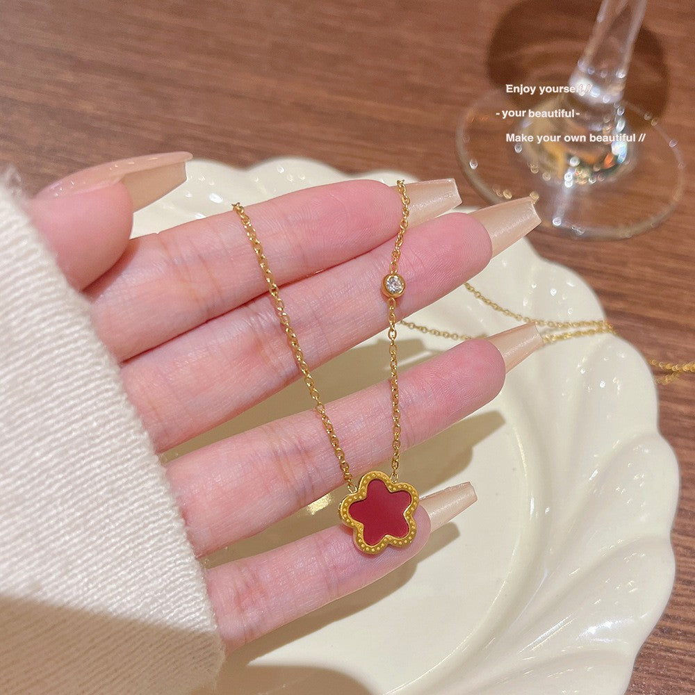 Concentric Sweet Cool Style Simple Light Luxury Niche Design Clavicle Necklaces
