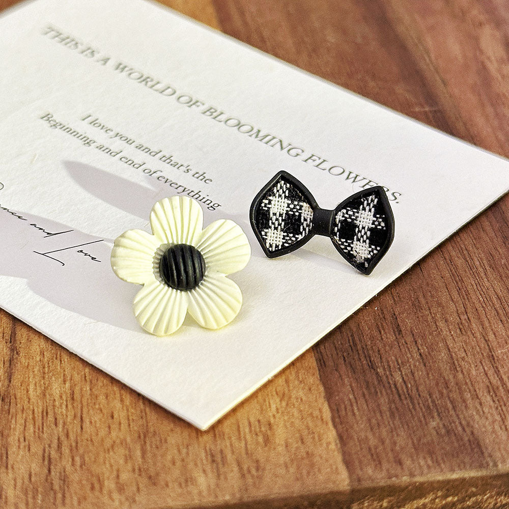 Inlaid Zircon Flower Elegant High-grade Pearl Earrings