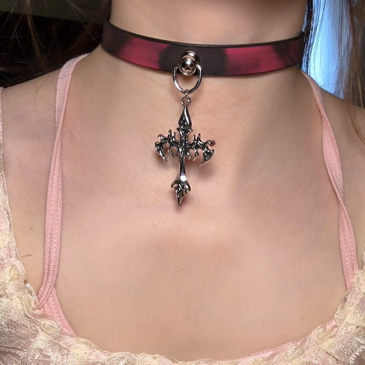Paw Hot Soft Leather Trendy Cool High-grade Collar