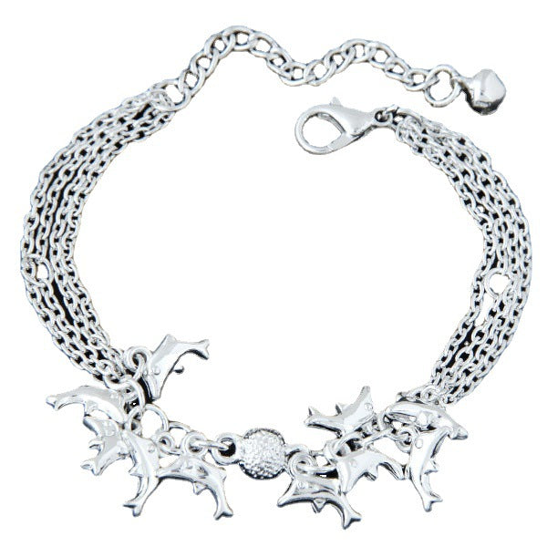 Promotion Korean Fashion Metal Dolphin Personalized Bracelets