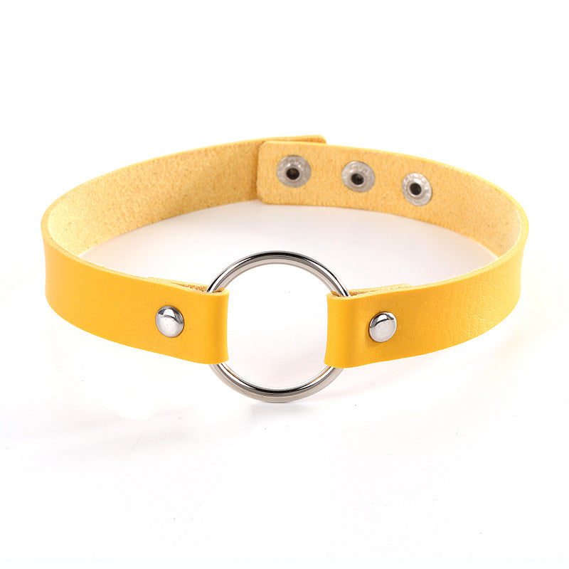 Style Trend Street Snap Punk Leather Rivet Rings