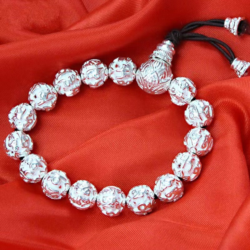 Women's & Men's Mantra Sier Retro Bracelet