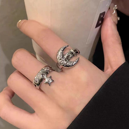 Open Female Light Luxury Fashion Sense Rings