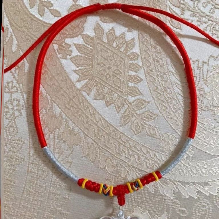 Children's Braid Rope First Birthday Gift Longevity Lanyard Handmade Collar