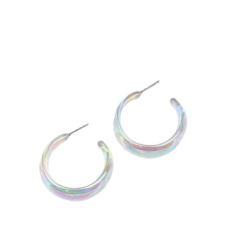 Women's Colorful Transparent Acrylic Simple Fashion Personality Earrings