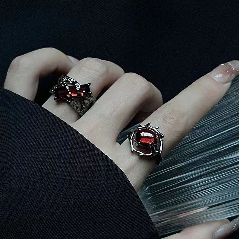 Style Female Niche Design Combination Sweet Cool Rings
