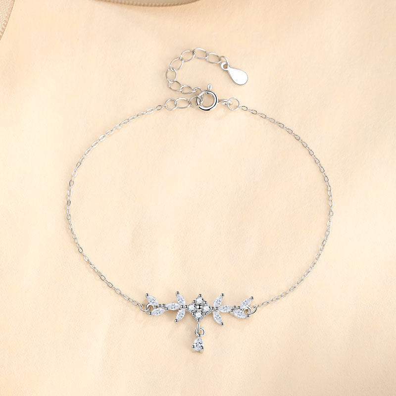 Women's Wheat Water Drop Sterling Sier For Special Necklaces