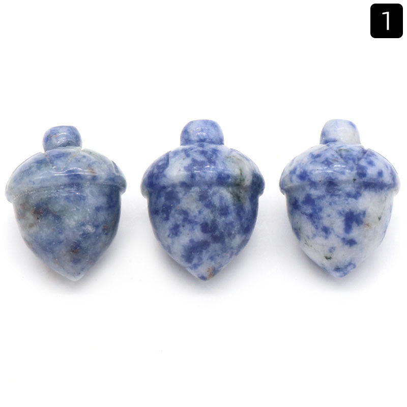 Siberian Hazelnut Acorn Stone Pine Cone Creative Carved Mini Jewelry Accessories
