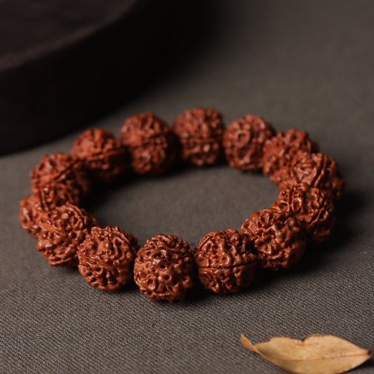 Machine Brush Dyed Double Dragon Corpulent Pure Beaded Buddha Crafts Bracelet