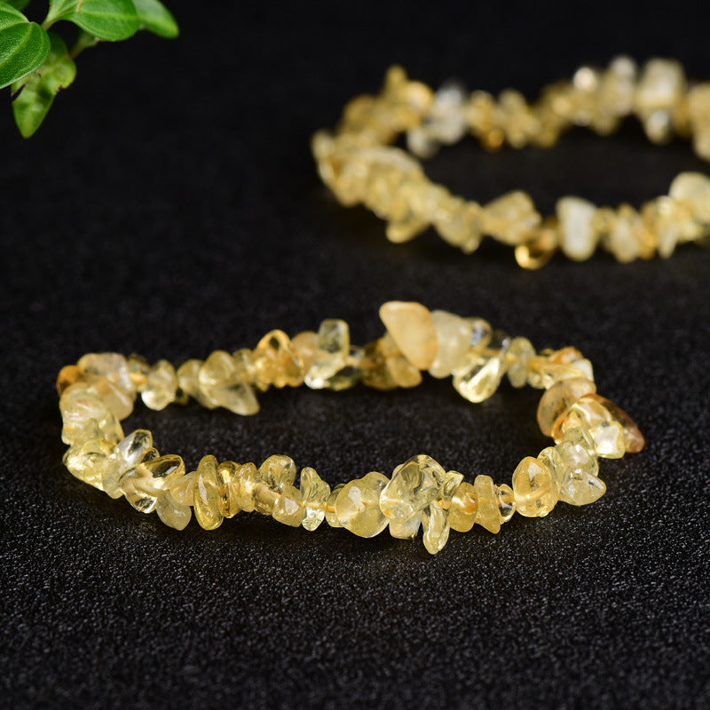 Stone Chain Citrine White-barked Pine Tigereye Trendy Male Female Personality Bracelet
