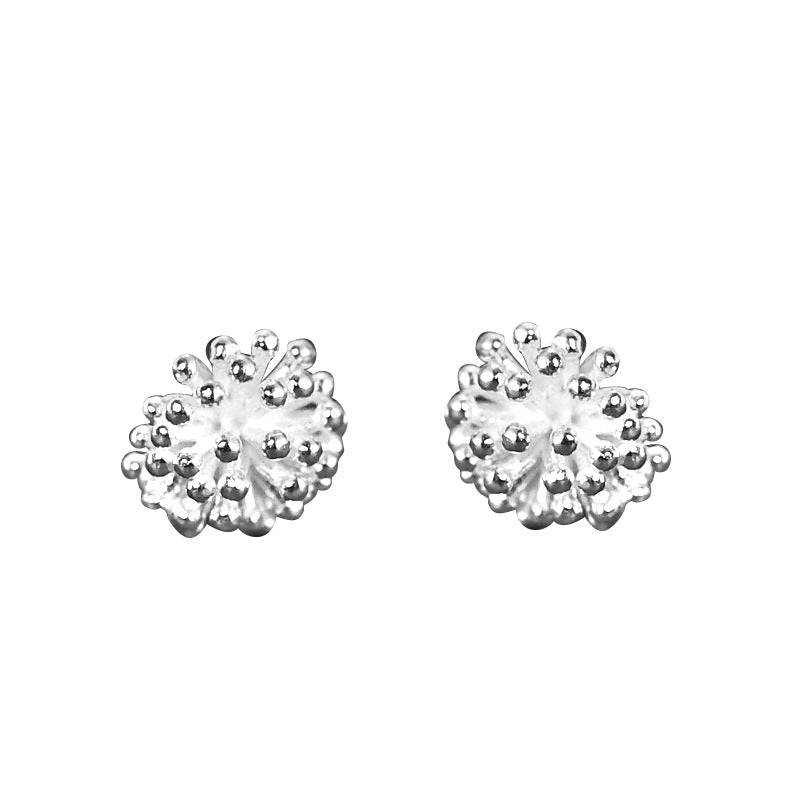 Women's Sterling Sier Dandelion Simple Fashion Creative Earrings