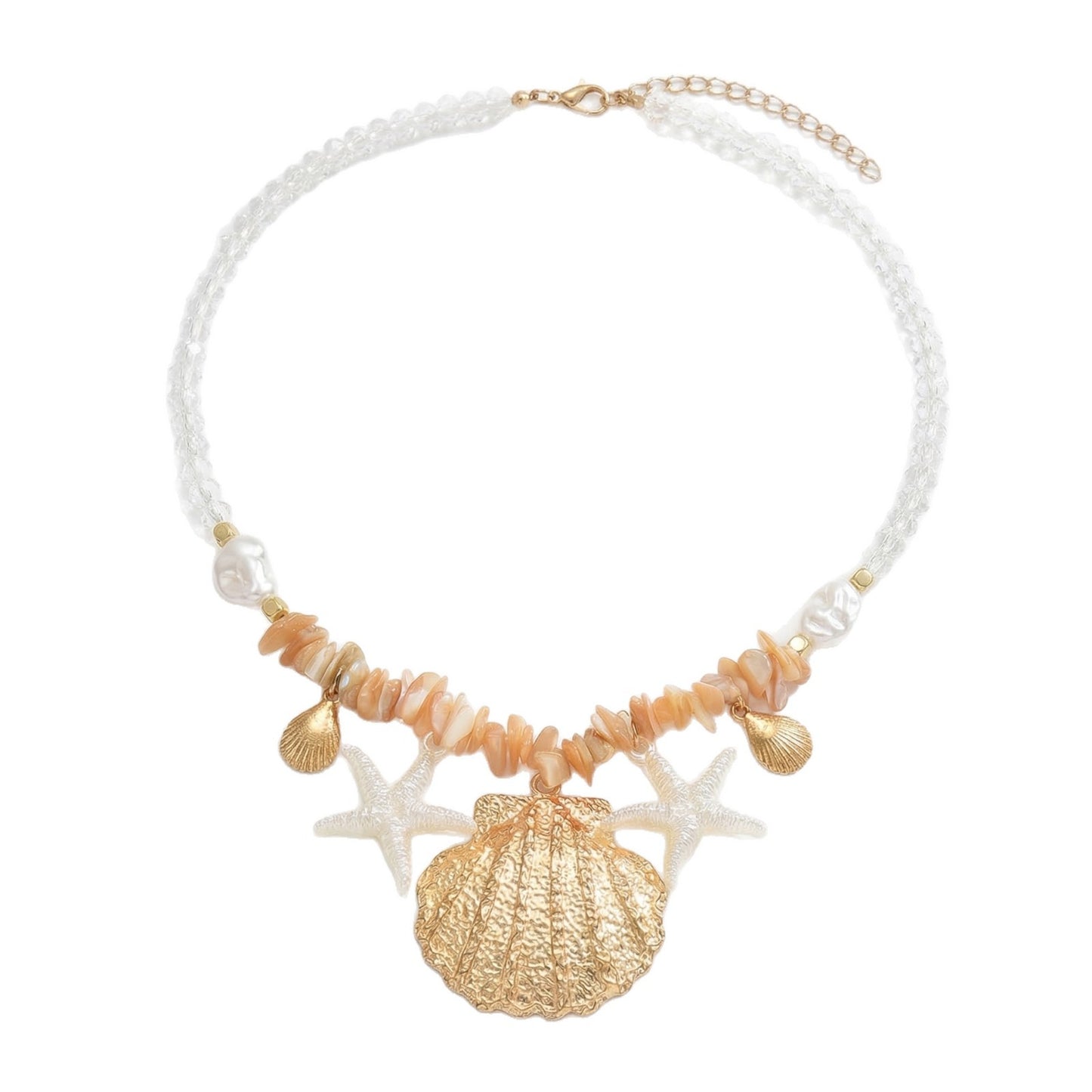 Style Gravel Starfish Shell Female Summer Seaside Fashion Necklaces