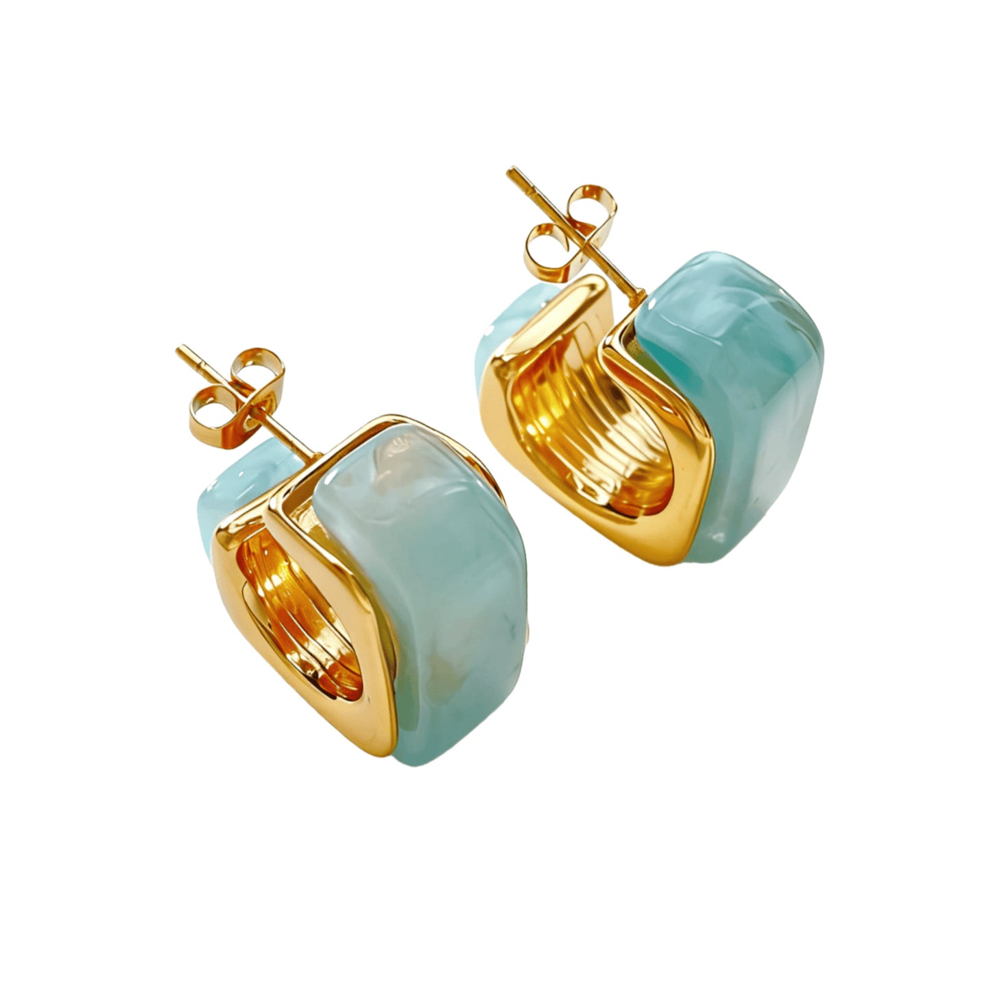 Retro Elegant Brown Amber Resin Personalized Shaped Affordable Luxury Fashion Rings