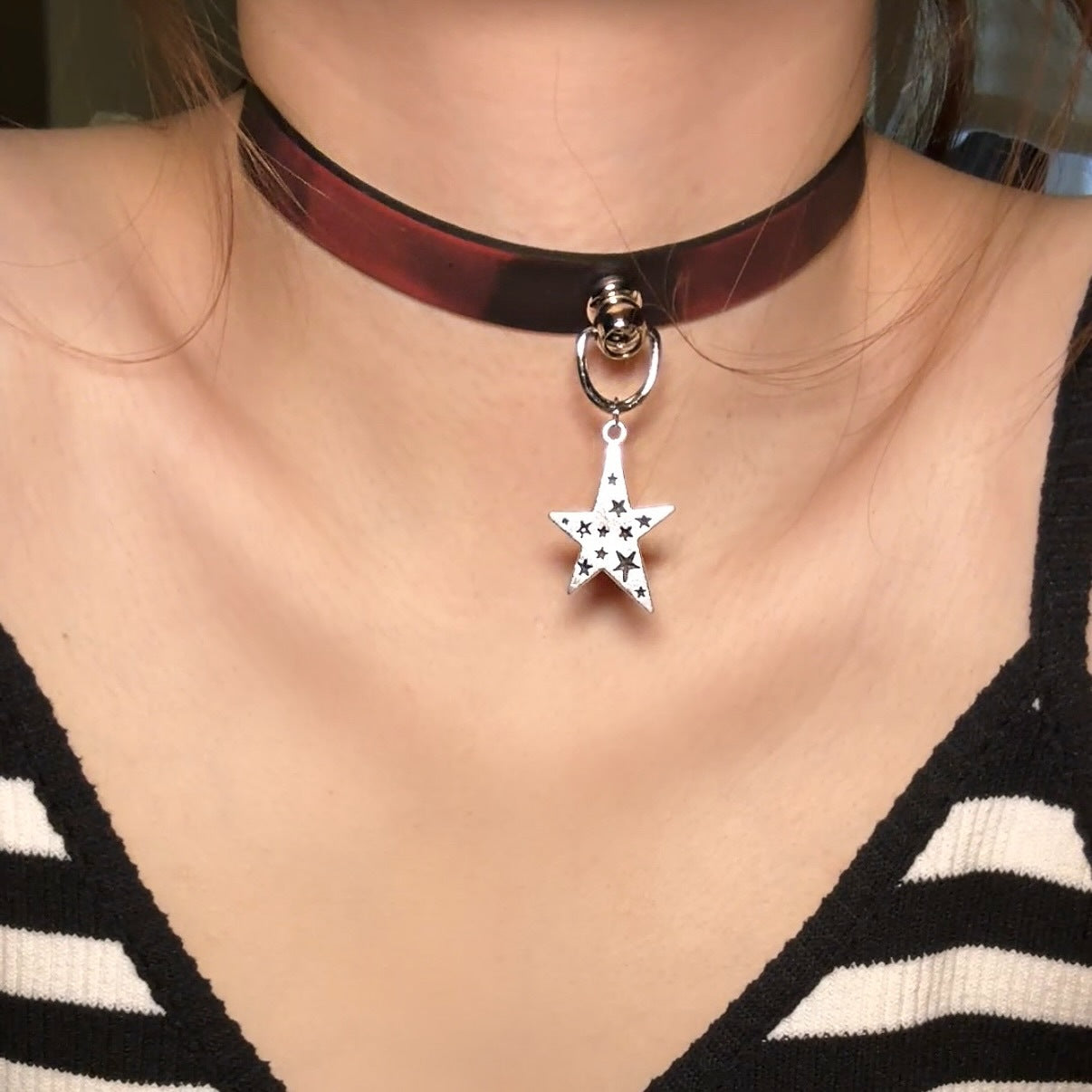 Paw Hot Soft Leather Trendy Cool High-grade Collar