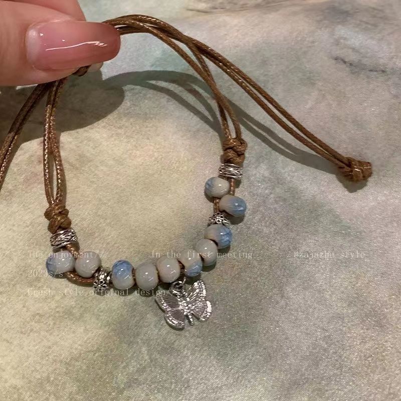 Style Beaded Weave National Female Design Ancient Cool High Bracelet