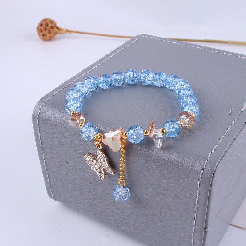 Women's Butterfly Crystal Simple Fashion Colorful Fresh Stall Will Bracelets