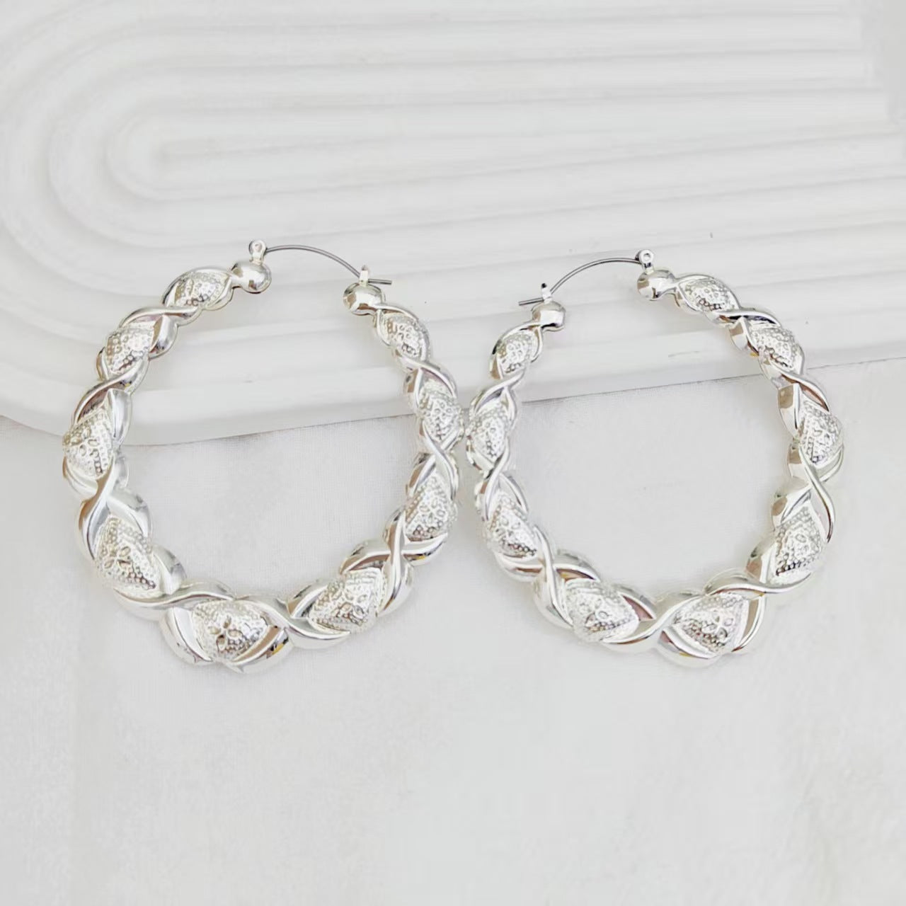 Bamboo Ear Geometric Creative Fashion Punk Earrings