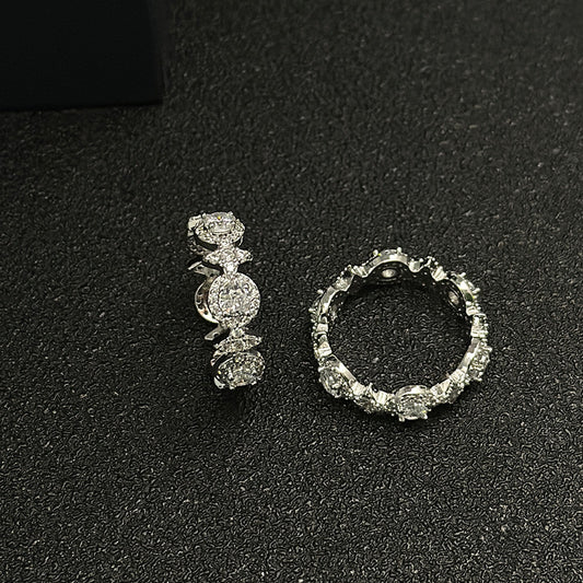 Women's For Special Interest Light Luxury Simple Graceful High-grade Couple Ring