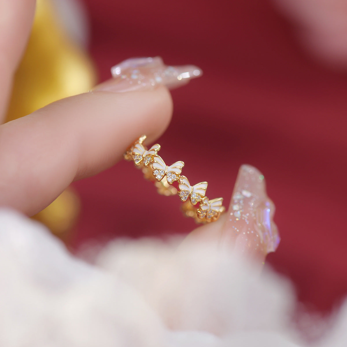 Entry Lux Design Sense Pink Diamond Exquisite Rings
