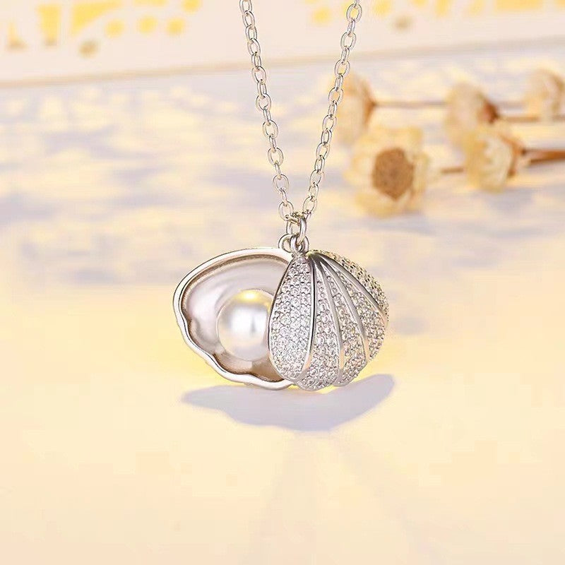 Titanium Steel Diamond Four-leaf Flower Female Necklaces