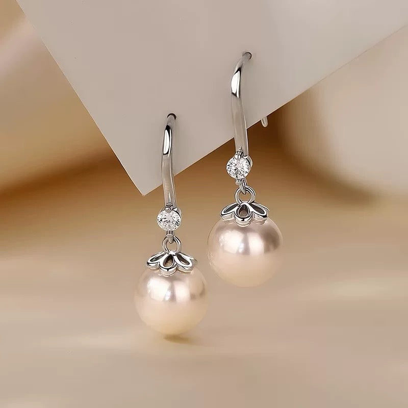 Sterling Sier White Gold Plated Light Luxury Stud Earrings