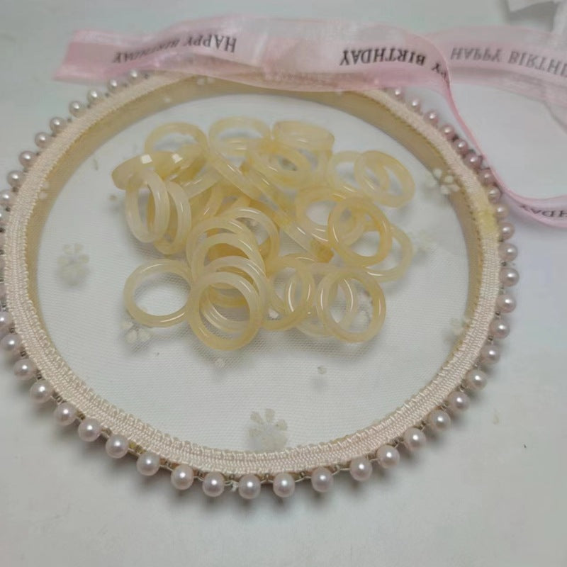 Female Single Material Sticky Accessory International Trade City Ring