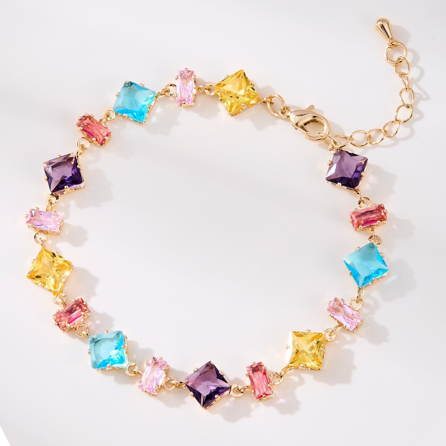 Women's Dopamine Color Crystal Candy For Light Luxury Simplicity Niche Bracelets