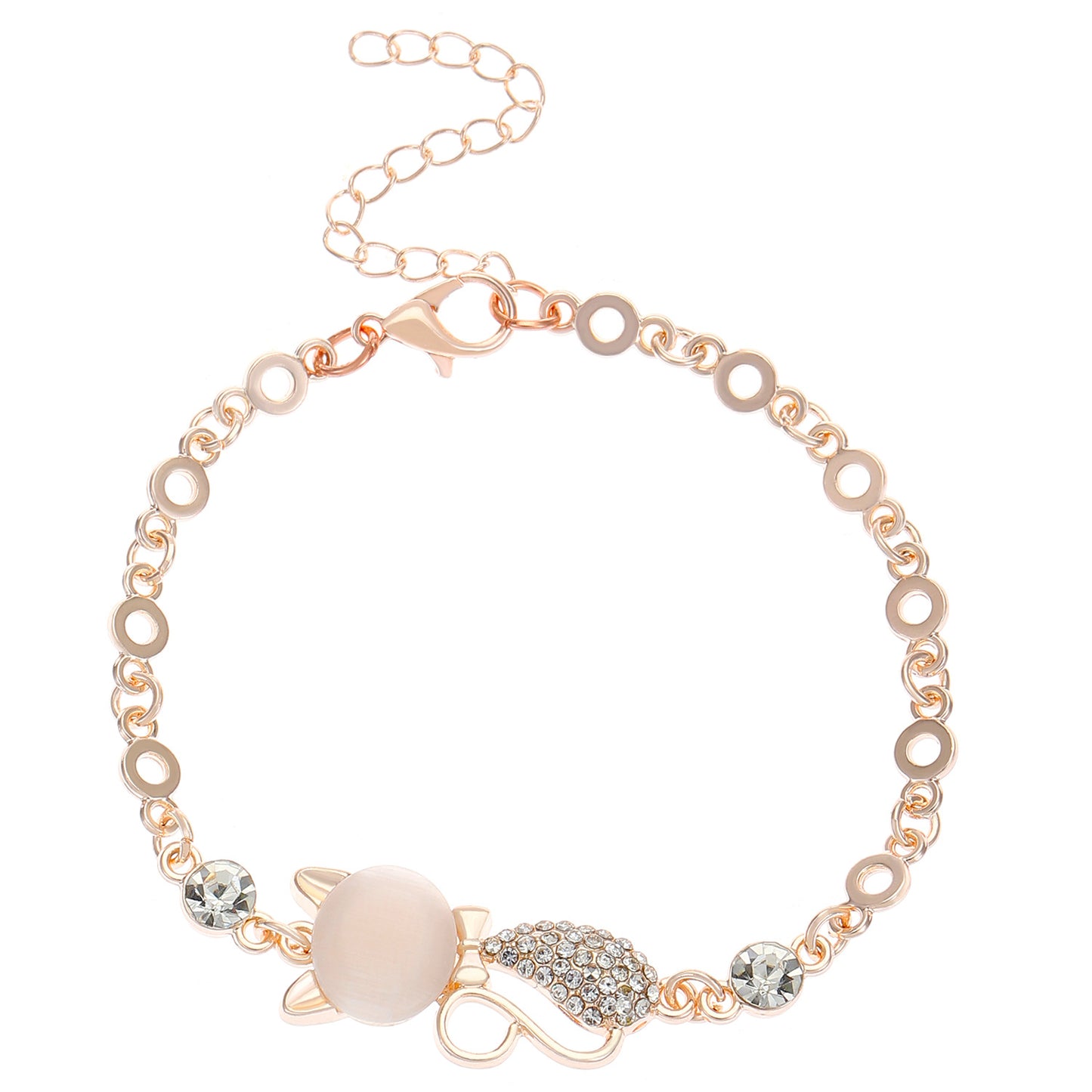 Women's Fashion Opal Cat Light Luxury Temperament Jewelry Set