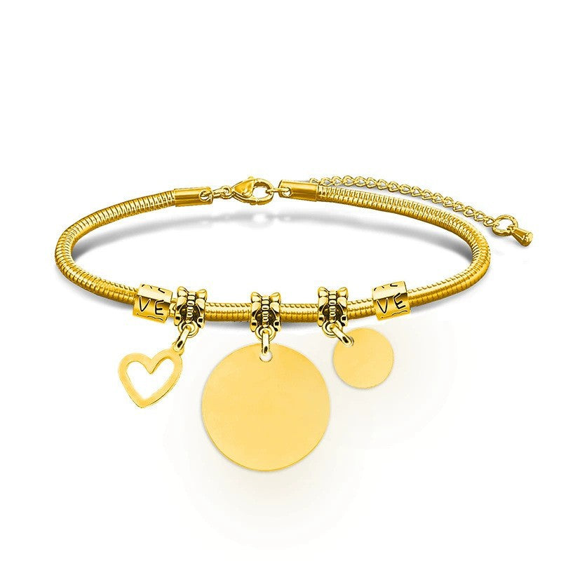 Snake Bone Blank Material Stainless Steel Holiday Gift Bracelets