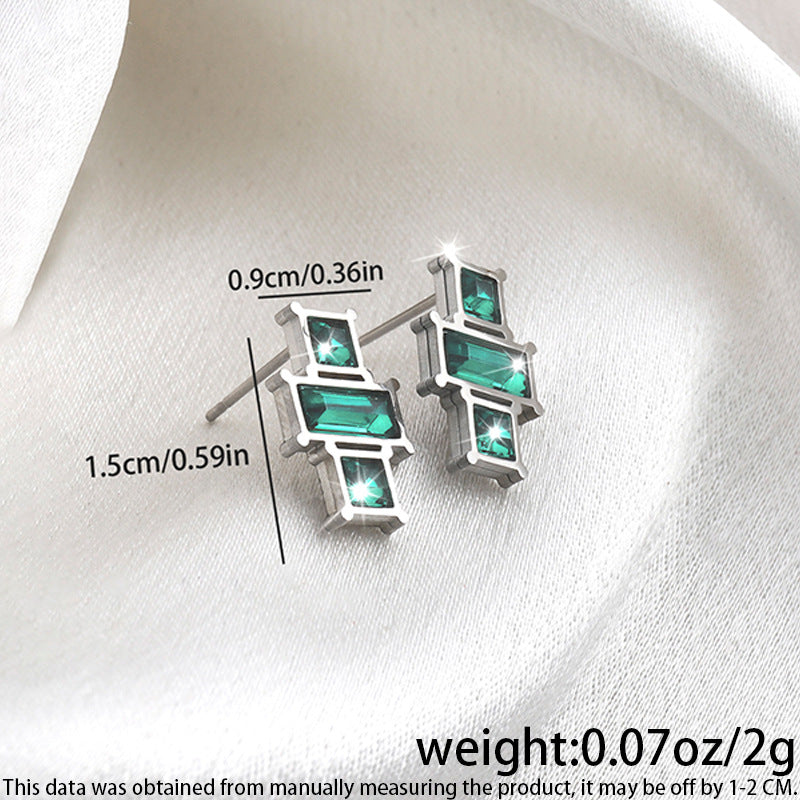 High-grade Fashionable Versatile Micro Diamond Butterfly Earrings