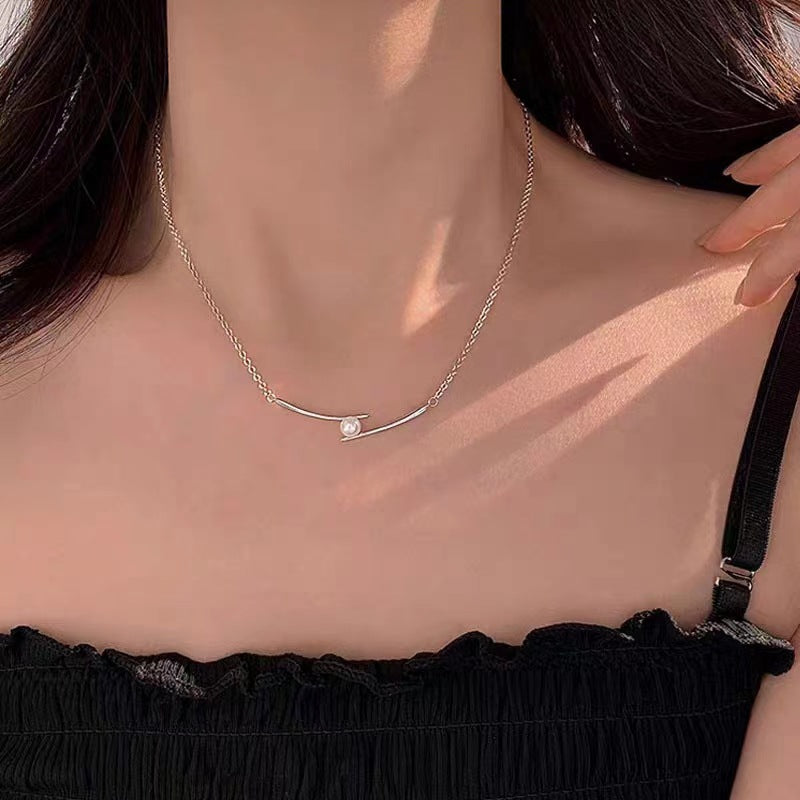 Pearl Light Luxury High-grade Versatile Clavicle Pendants