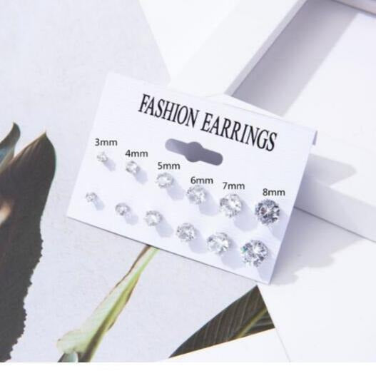 Zircon Sterling Sier Female Trendy Niche Earrings