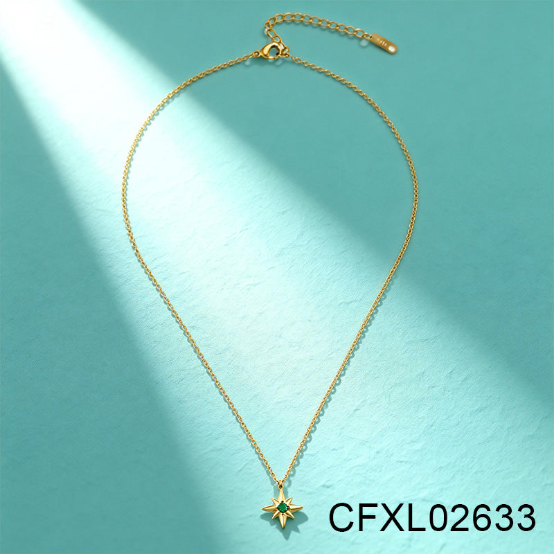 Women's Light Luxury High-grade Titanium Steel Simple Geometric Necklace