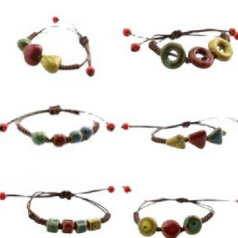 Stall Scenic Spot Woven Female Handmade Knot Ethnic Bracelet