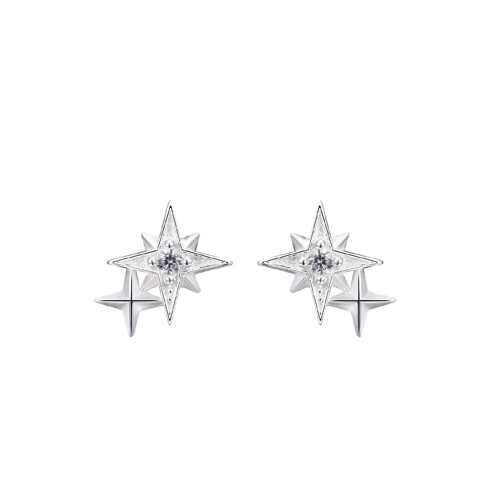 Women's Star Ear Exquisite Size Asterism Eardrops Sweet Cool Niche Earrings