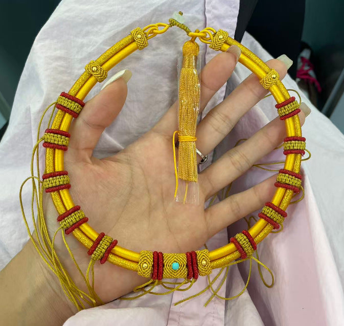 Double Tube Design Longevity Lock Gift Hand-woven Collar