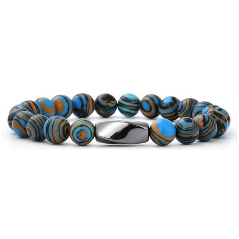 Lucky Shaped Hematite Stretch Beaded Beads Natural Bracelet