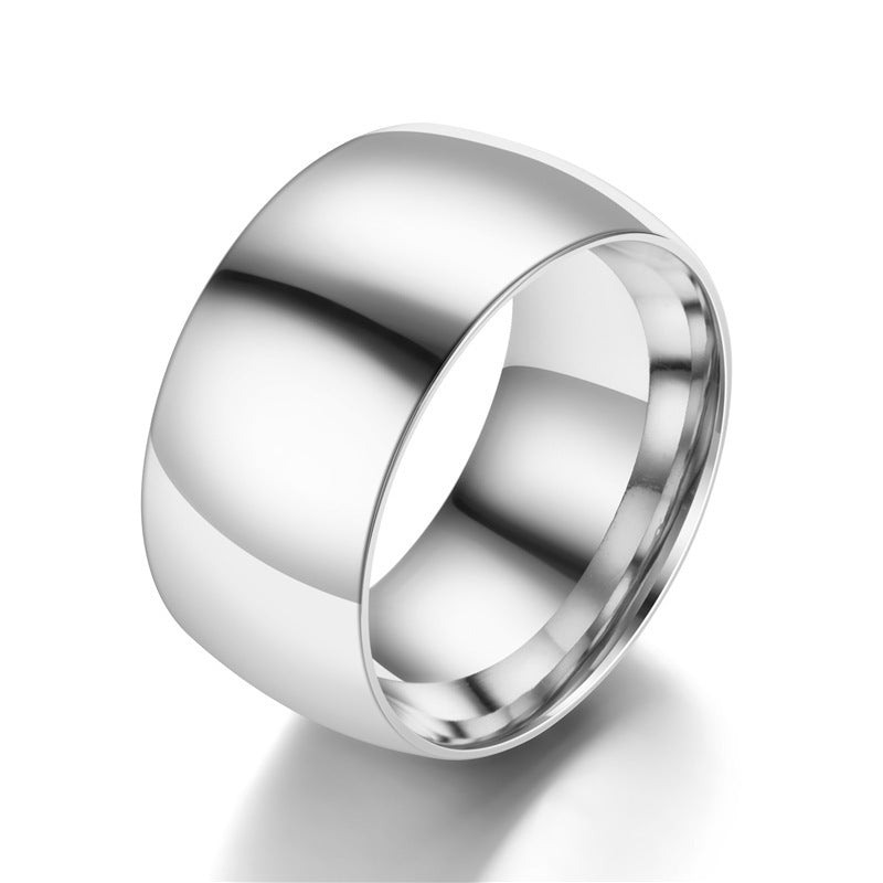 Outside Arc Stainless Steel Personality Male Rings