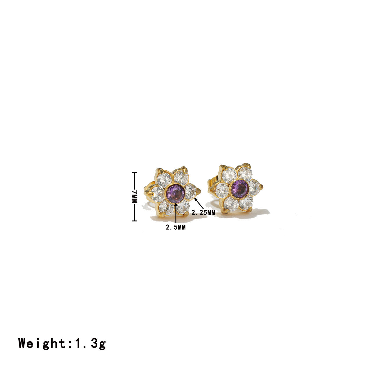 Inlaid Full-jeweled Female Design Senior Elegant Stud Earrings