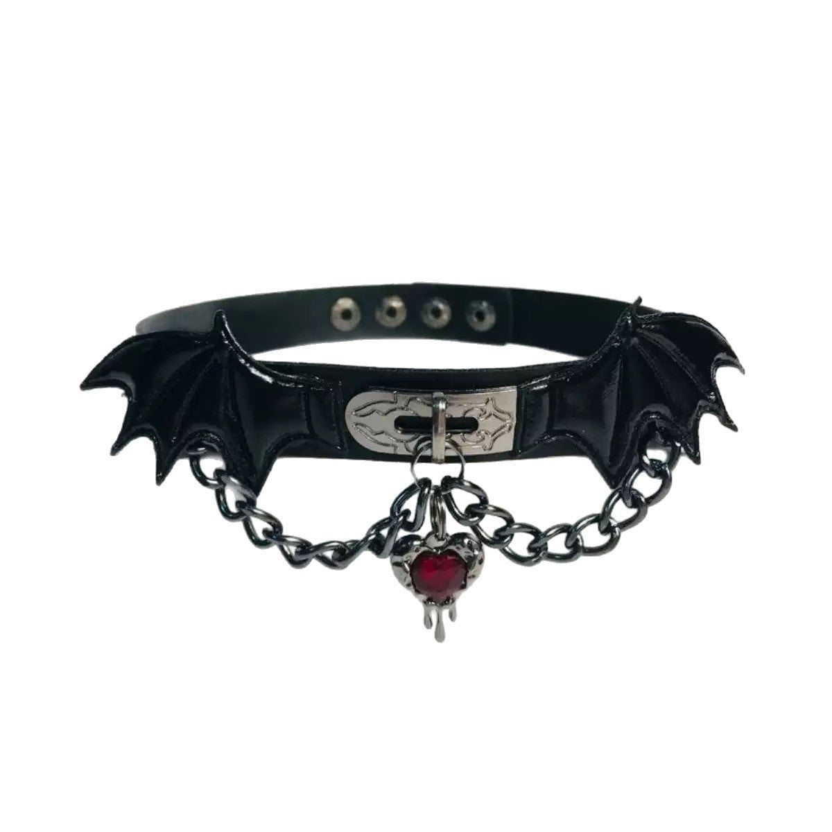 Love Devil Angel Leather Hot Street Shot Clavicle Collar