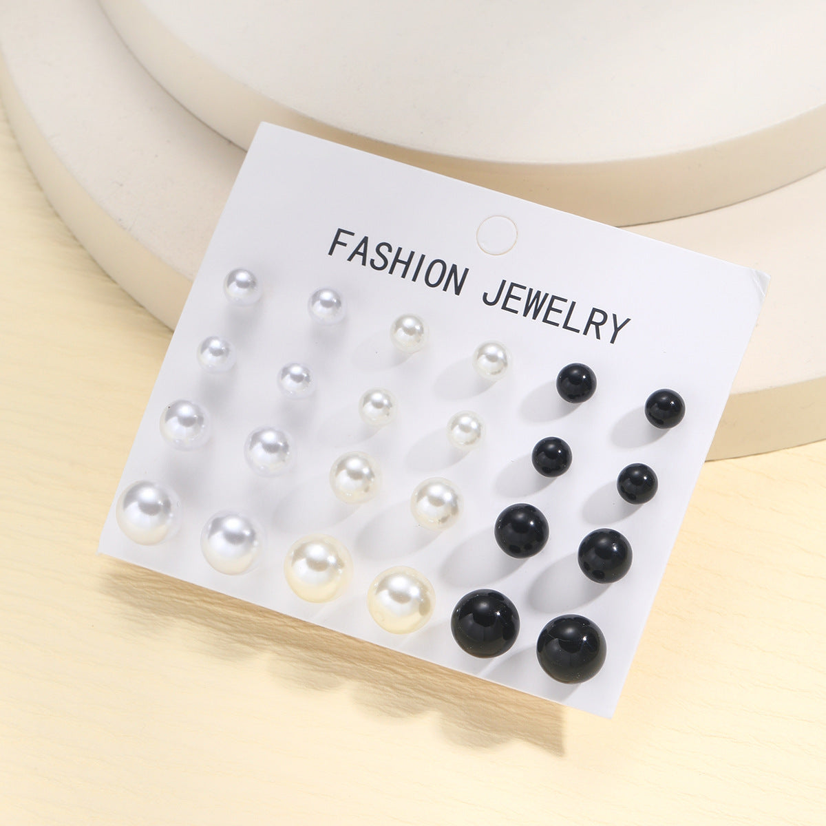 Simple Set High-grade Retro Temperament Three-color Earrings