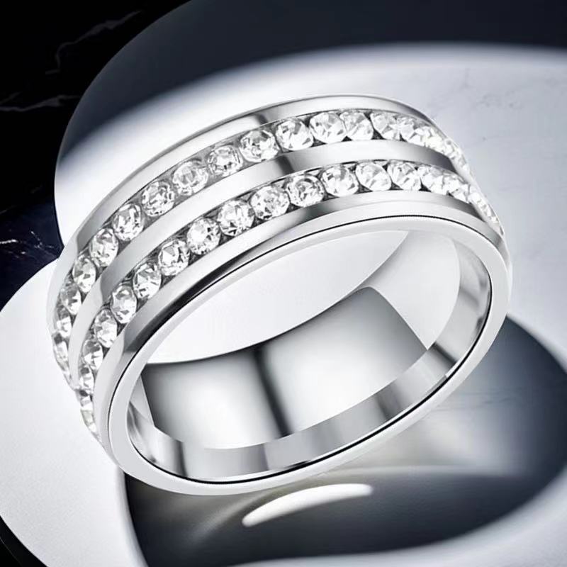 Women's Titanium Steel Design Sense Niche Style Light Luxury Spot Rings